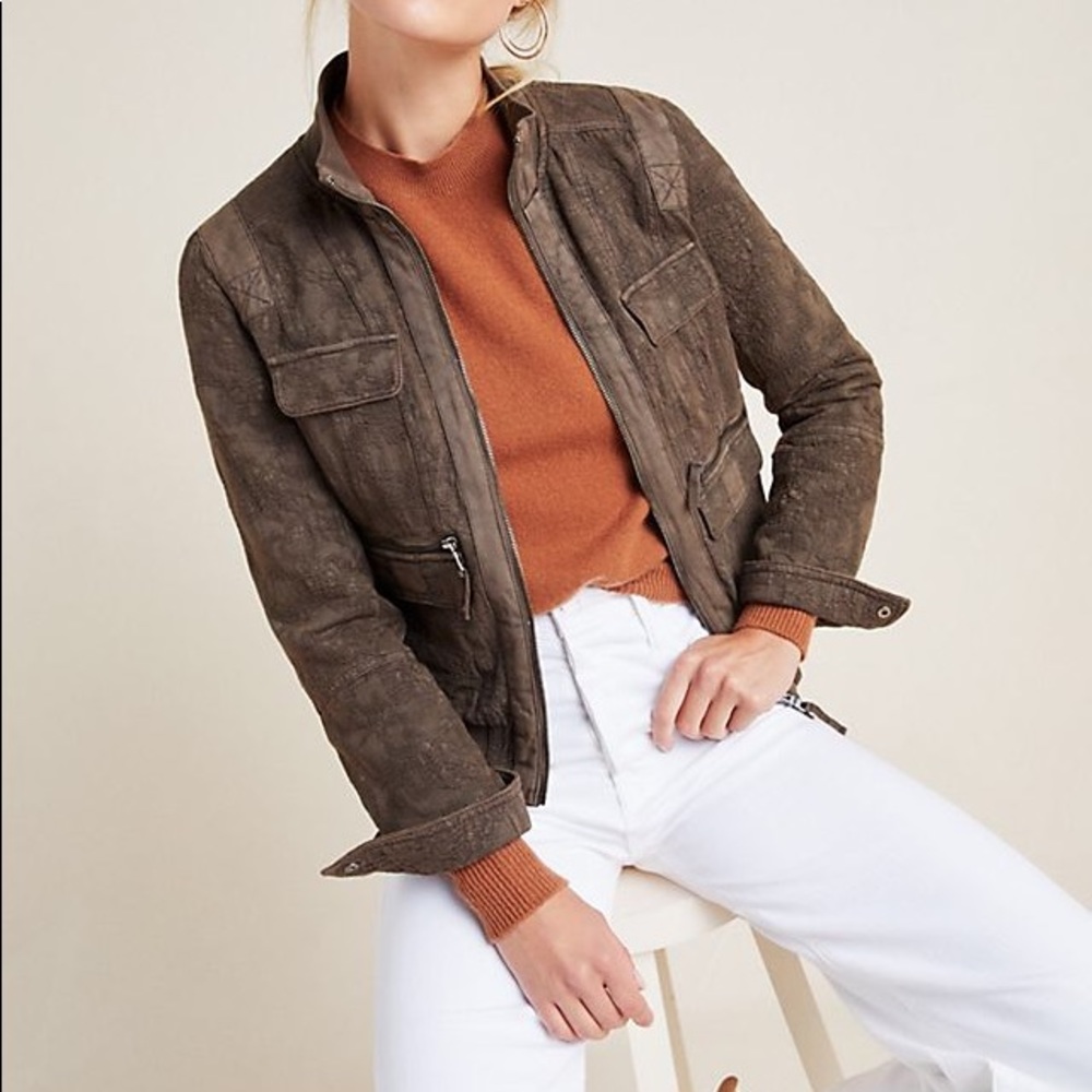 Marrakech Colby Jacquard Jacket (olive green)